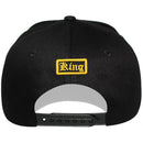 TOP LEVEL : KING | Front-raised Verbiage Patch with All-over Crown Print Design Snapback Cap