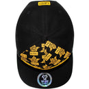 TOP LEVEL : KING | Front-raised Verbiage Patch with All-over Crown Print Design Snapback Cap