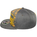 TOP LEVEL : KING | Front-raised Verbiage Patch with All-over Crown Print Design Snapback Cap