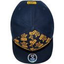 TOP LEVEL : KING | Front-raised Verbiage Patch with All-over Crown Print Design Snapback Cap