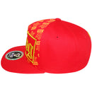 TOP LEVEL : KING | Front-raised Verbiage Patch with All-over Crown Print Design Snapback Cap