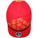 TOP LEVEL : KING | Front-raised Verbiage Patch with All-over Crown Print Design Snapback Cap