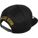 TOP LEVEL : BLACK KING | Embossed Black Fist Embroidery with Black King Print Design Snapback Cap