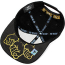 TOP LEVEL : BLACK KING | Embossed Black Fist Embroidery with Black King Print Design Snapback Cap
