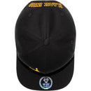 TOP LEVEL : BLACK KING | Embossed Black Fist Embroidery with Black King Print Design Snapback Cap