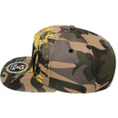 TOP LEVEL : KING | Front-raised Verbiage with King Lion Print Design Snapback Cap