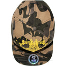 TOP LEVEL : KING | Front-raised Verbiage with King Lion Print Design Snapback Cap