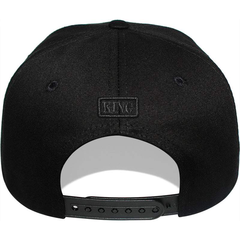 TOP LEVEL : KING | Front-raised Verbiage with King Lion Print Design Snapback Cap