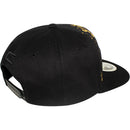 TOP LEVEL : KING | Front-raised Verbiage with King Lion Print Design Snapback Cap