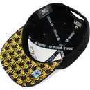 TOP LEVEL : KING | Front-raised Verbiage with King Lion Print Design Snapback Cap