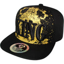 TOP LEVEL : KING | Front-raised Verbiage with King Lion Print Design Snapback Cap