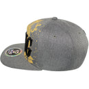 TOP LEVEL : KING | Front-raised Verbiage with King Lion Print Design Snapback Cap