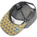 TOP LEVEL : KING | Front-raised Verbiage with King Lion Print Design Snapback Cap