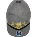 TOP LEVEL : KING | Front-raised Verbiage with King Lion Print Design Snapback Cap