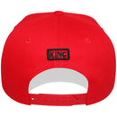 TOP LEVEL : KING | Front-raised Verbiage with King Lion Print Design Snapback Cap