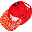 TOP LEVEL : KING | Front-raised Verbiage with King Lion Print Design Snapback Cap