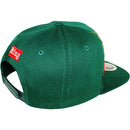 TOP LEVEL : KING | Front-raised Verbiage Embroidery with Red Cotton Patch Design Snapback Cap