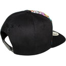 TOP LEVEL : KING | Front-raised King Verbiage Embroidery with Cartoon Sublimation Design Snapback Cap