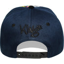 TOP LEVEL : KING | Front-raised King Verbiage Embroidery with Cartoon Sublimation Design Snapback Cap