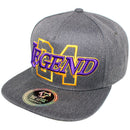 TOP LEVEL : LEGEND | Front-raised Verbiage with Number 24 Design Snapback Cap