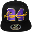 TOP LEVEL : LEGEND | Front-raised Cursive Verbiage Embroidery with 24 Design Snapback Cap
