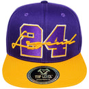 TOP LEVEL : LEGEND | Front-raised Cursive Verbiage Embroidery with 24 Design Snapback Cap