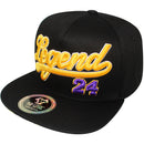TOP LEVEL : LEGEND | Front Raised Legend 24 Verbiage Design Snapback Cap