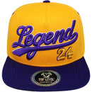 TOP LEVEL : LEGEND | Front Raised Legend 24 Verbiage Design Snapback Cap