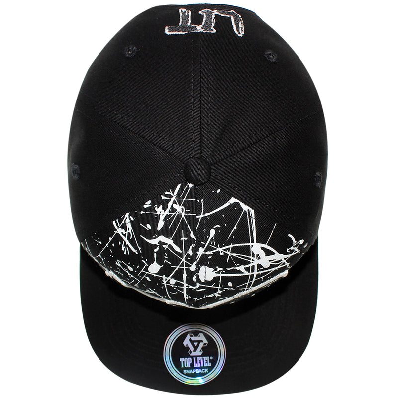 TOP LEVEL : LIT | Front-raised Verbiage Design Snapback Cap