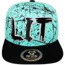 TOP LEVEL : LIT | Front-raised Verbiage Design Snapback Cap