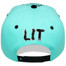 TOP LEVEL : LIT | Front-raised Verbiage Design Snapback Cap