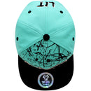 TOP LEVEL : LIT | Front-raised Verbiage Design Snapback Cap