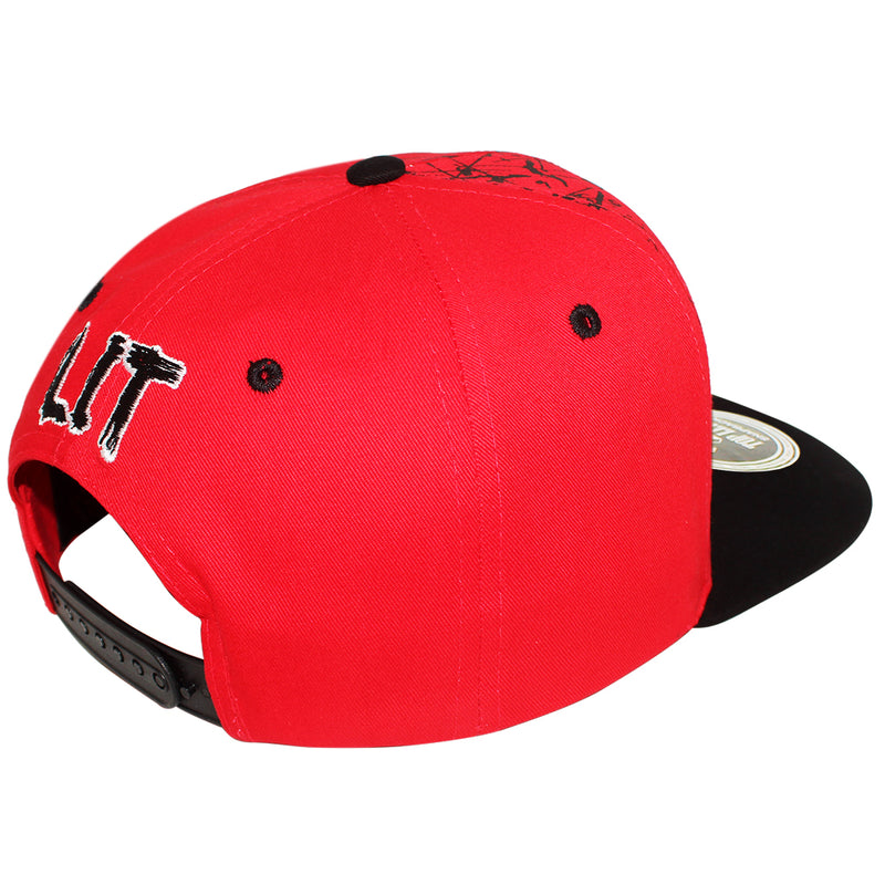 TOP LEVEL : LIT | Front-raised Verbiage Design Snapback Cap