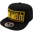 TOP LEVEL : LOS ANGELES | Embossed Verbiage Embroidery with Car Plate Design Snapback Cap