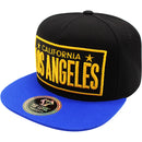 TOP LEVEL : LOS ANGELES | Embossed Verbiage Embroidery with Car Plate Design Snapback Cap