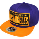 TOP LEVEL : LOS ANGELES | Embossed Verbiage Embroidery with Car Plate Design Snapback Cap