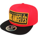 TOP LEVEL : LOS ANGELES | Embossed Verbiage Embroidery with Car Plate Design Snapback Cap