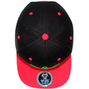 TOP LEVEL : MARIJUANA | Front-raised Marijuana with Rasta Color Design Snapback Cap
