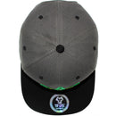 TOP LEVEL : MARIJUANA | Front-raised Marijuana with Rasta Color Design Snapback Cap