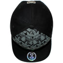TOP LEVEL : MARIJUANA | Front-raised Marijuana Embroidery Design Snapback Cap
