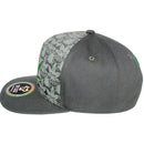 TOP LEVEL : MARIJUANA | Front-raised Marijuana Embroidery Design Snapback Cap
