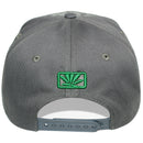 TOP LEVEL : MARIJUANA | Front-raised Marijuana Embroidery Design Snapback Cap