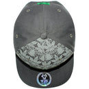 TOP LEVEL : MARIJUANA | Front-raised Marijuana Embroidery Design Snapback Cap
