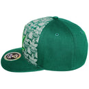 TOP LEVEL : MARIJUANA | Front-raised Marijuana Embroidery Design Snapback Cap