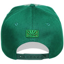 TOP LEVEL : MARIJUANA | Front-raised Marijuana Embroidery Design Snapback Cap