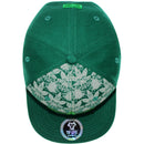 TOP LEVEL : MARIJUANA | Front-raised Marijuana Embroidery Design Snapback Cap