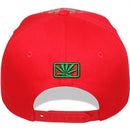 TOP LEVEL : MARIJUANA | Front-raised Marijuana Embroidery Design Snapback Cap