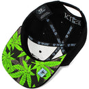 TOP LEVEL : MARIJUANA | Cartoon Hand with Marijuana Design Snapback Cap