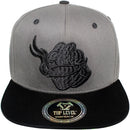 TOP LEVEL : MARIJUANA | Cartoon Hand with Marijuana Design Snapback Cap
