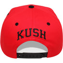 TOP LEVEL : MARIJUANA | Cartoon Hand with Marijuana Design Snapback Cap